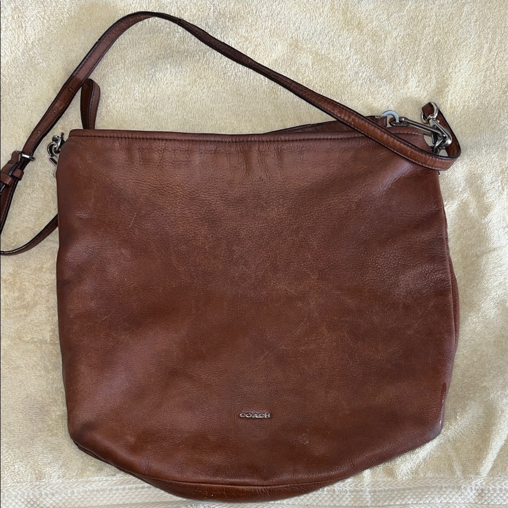 Coach Madison Hobo Large Brown Leather Hobo Shoulder Tote Bag No. K1360-27858